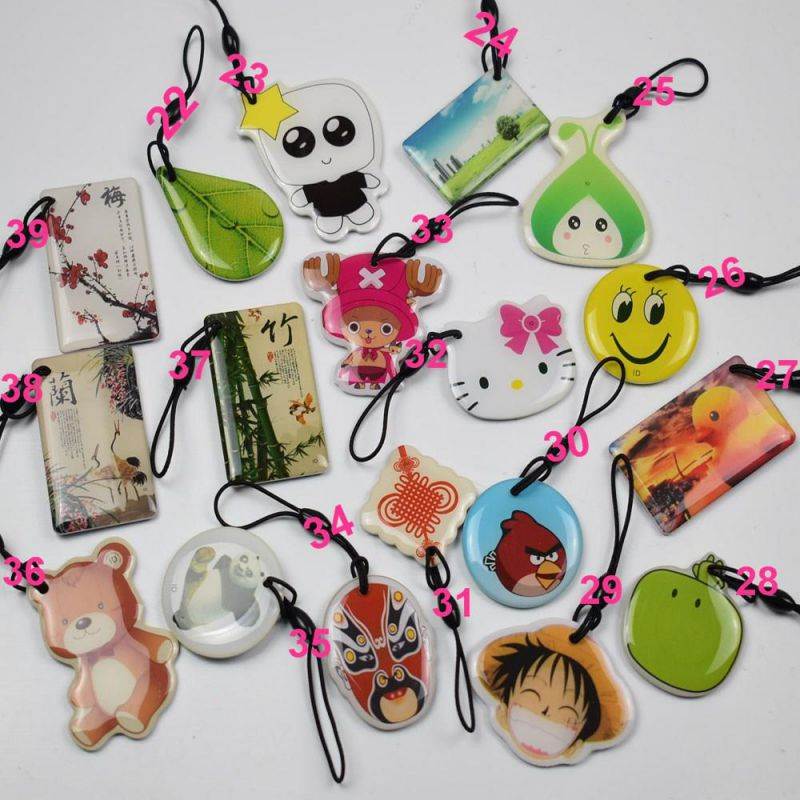 10pcs/lot 125Khz RFID Writable Epoxy Hang Tag T5577 EM4305 5200   Rewritable Proximity Access control ID Card For RFID Copier