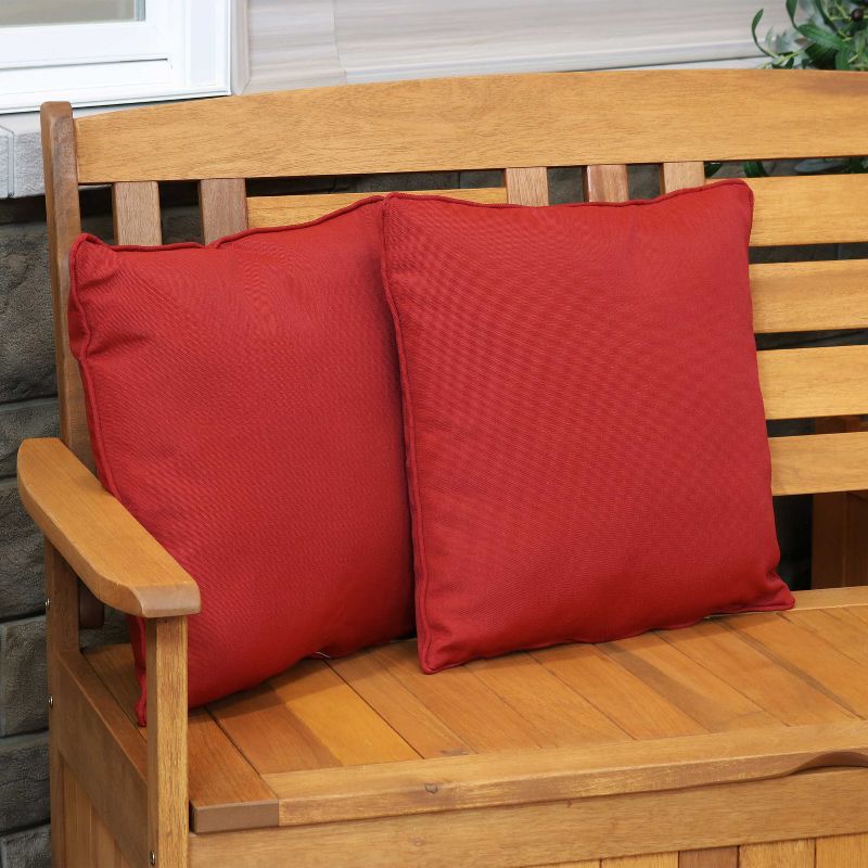 Sunnydaze Indoor/Outdoor Olefin Polyester Replacement Tufted Settee Cushion for Bench, Couch, or Loveseat - Blue - 3pc