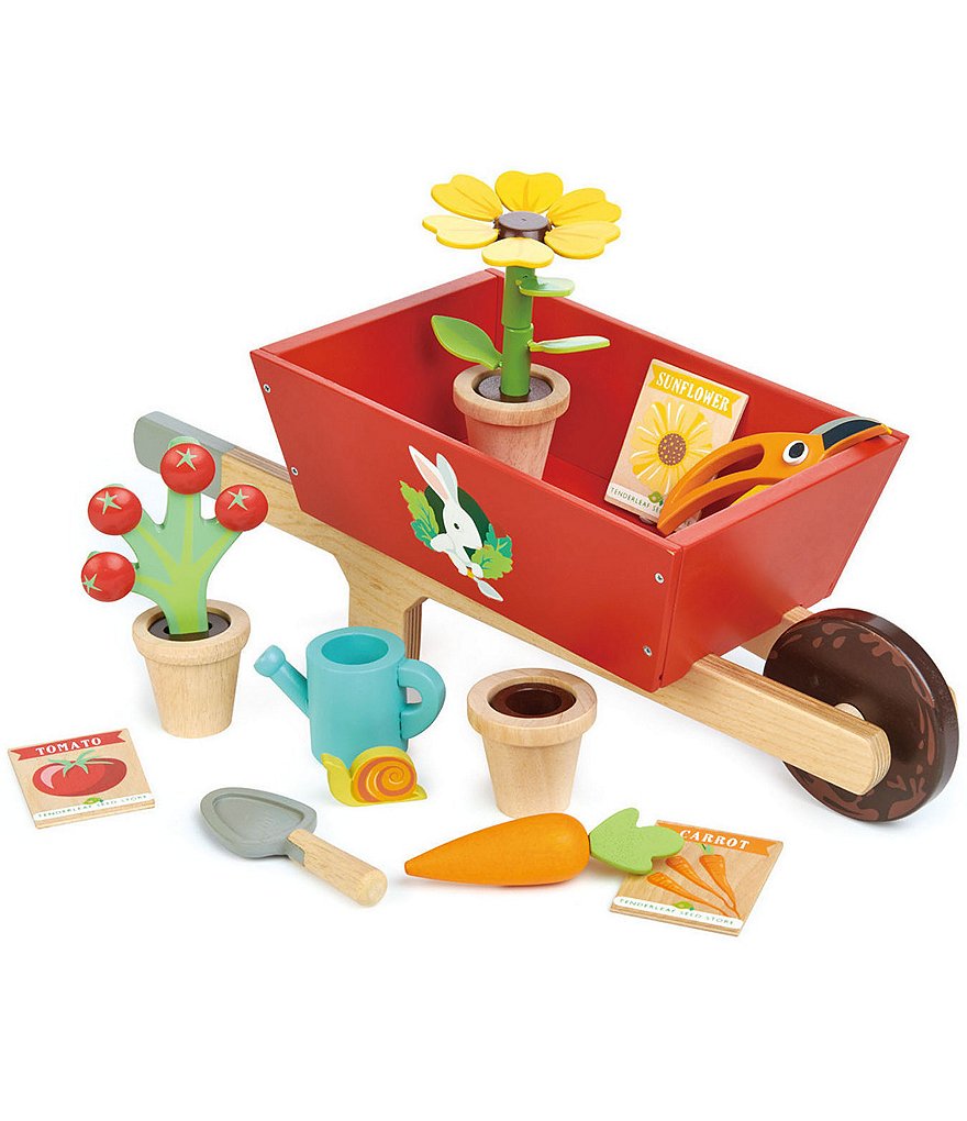 Tender Leaf Toys Garden Wheelbarrow Set