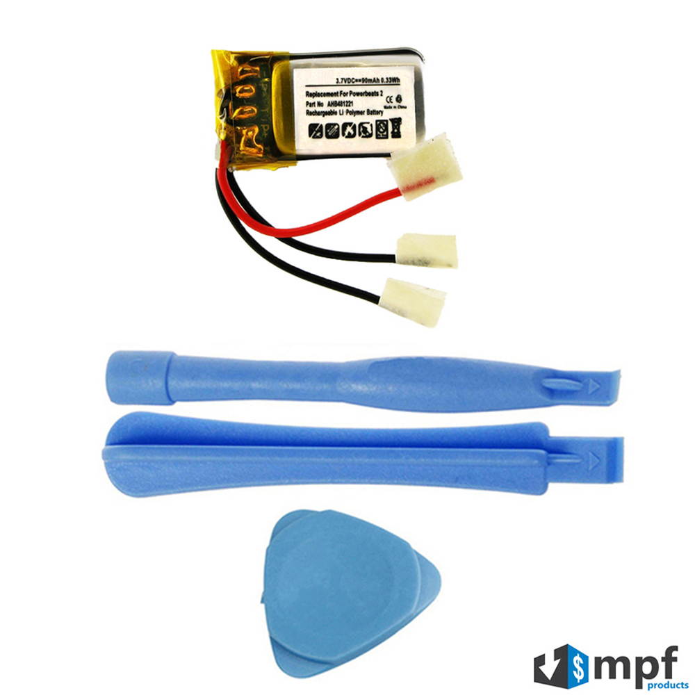 90mah ahb481221 battery replacement for beats by dre powerbeats 2 wireless inear headphones