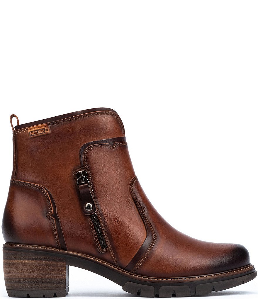 Pikolinos San Sebastian W1T Leather Side Zip Booties