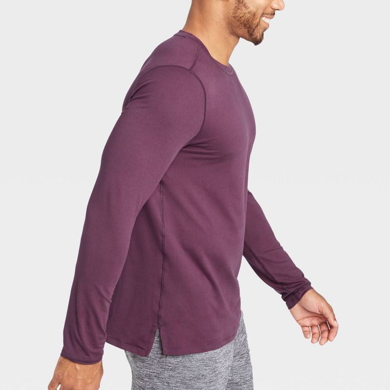 Men's Long Sleeve Performance T-Shirt - All in Motion™ Purple XXL