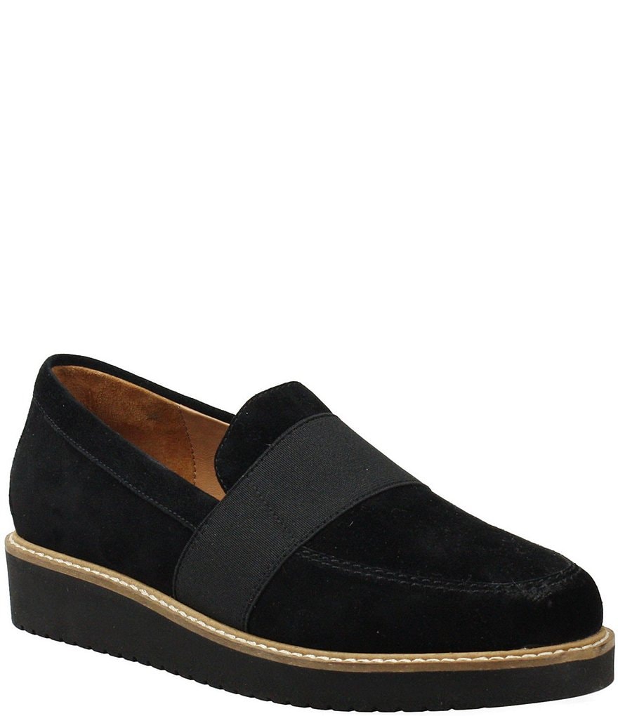 L'Amour Des Pieds Xanthus Suede Slip On Loafers