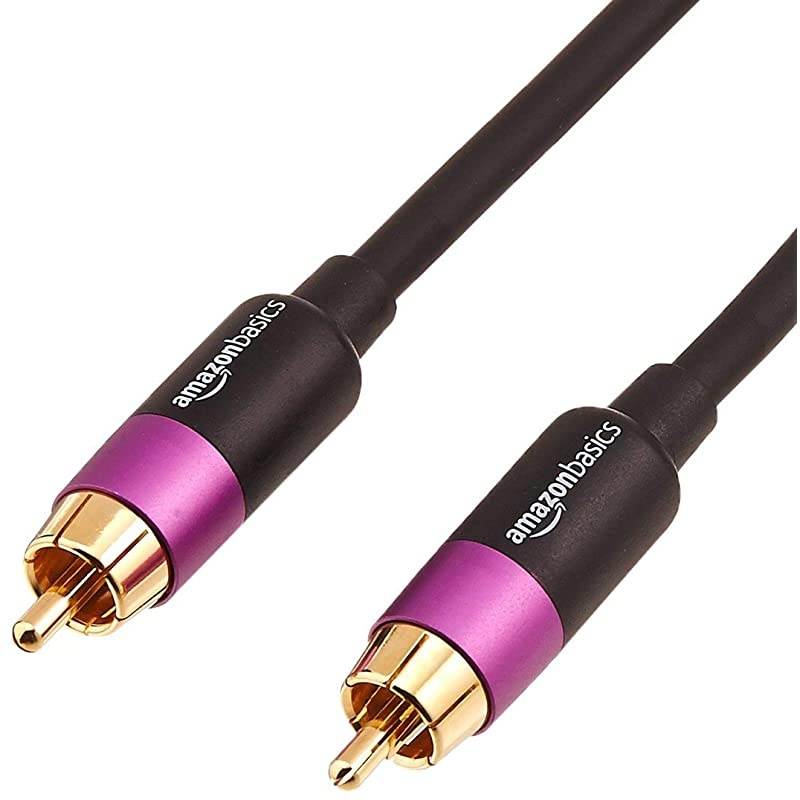 Basics RCA Audio Subwoofer Cable - 25 Feet