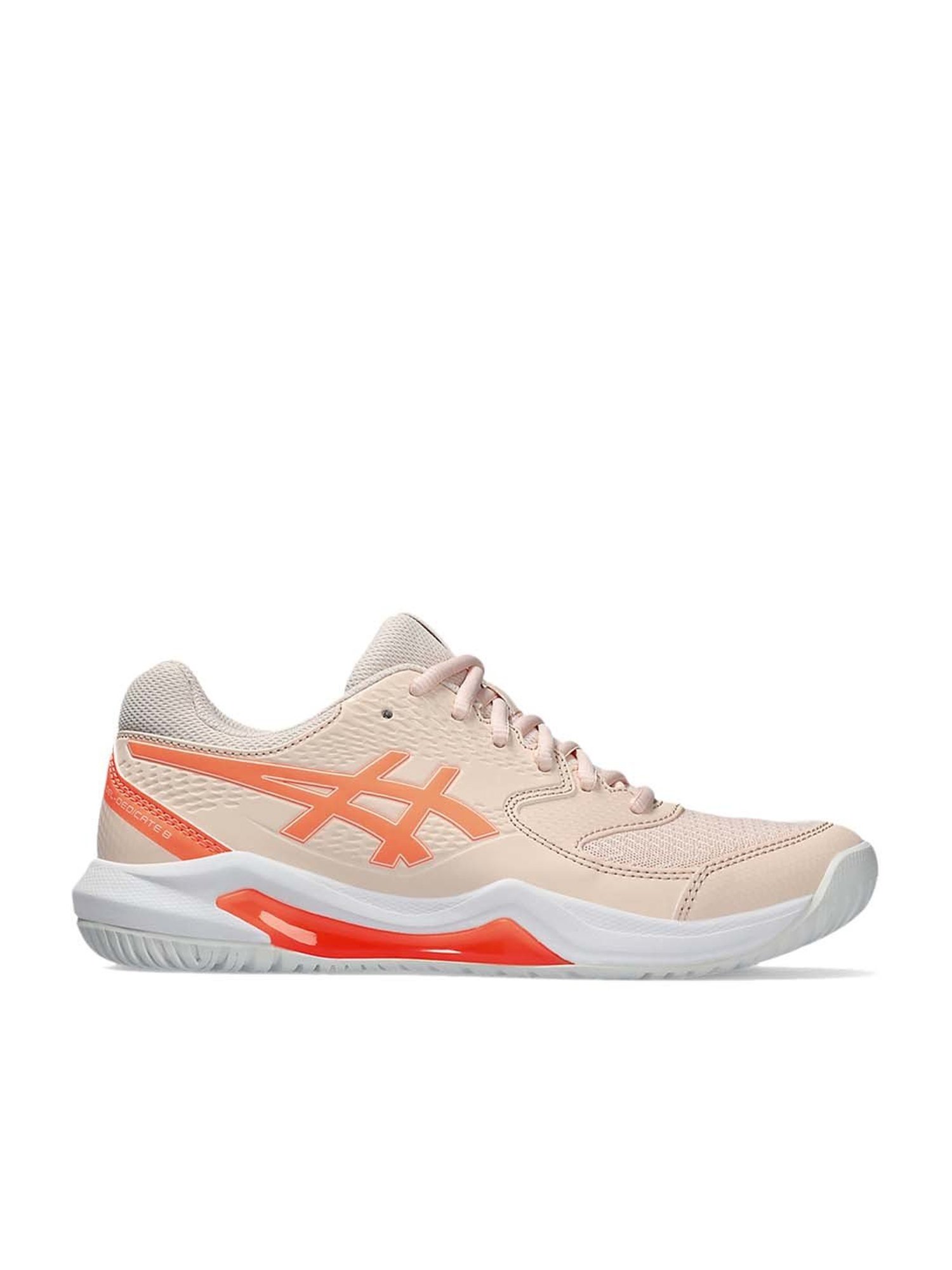 Asics Women's GEL-Dedicate 8 Peach Tennis Shoes