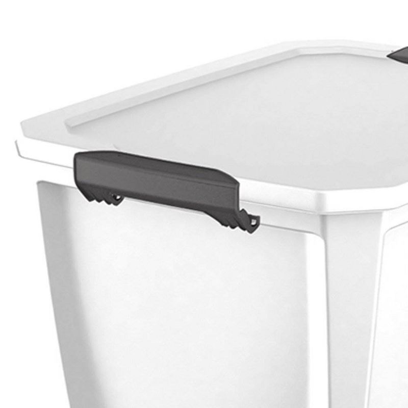 Homz 64 Quart Secured Seal Latch Extra Large Single Clear Stackable Storage Container Tote with Blue Lid for Home, Garage, or Basement (2 Pack)