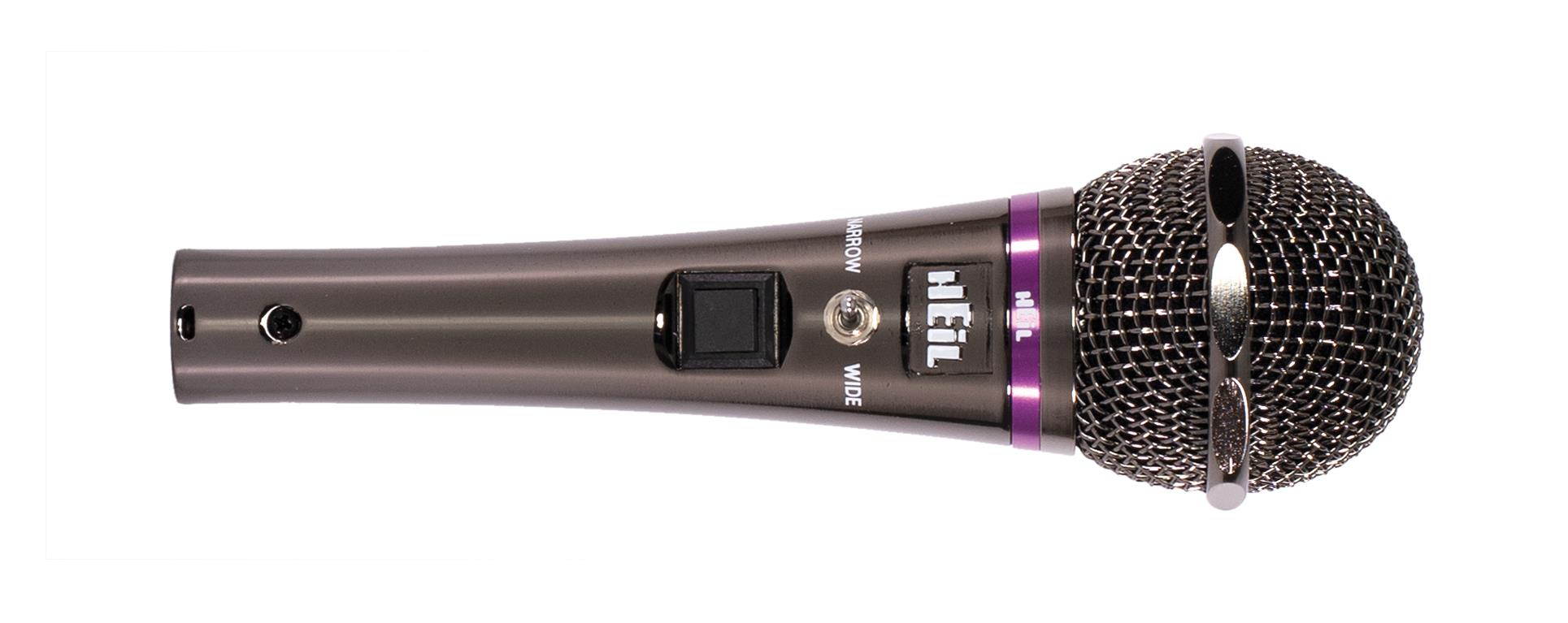 Heil Sound HM-10XD Dual Element (HC-5X and HC-4X) Dynamic Microphone, 4-Pin XLR with Push-to-Talk PTT Switch
