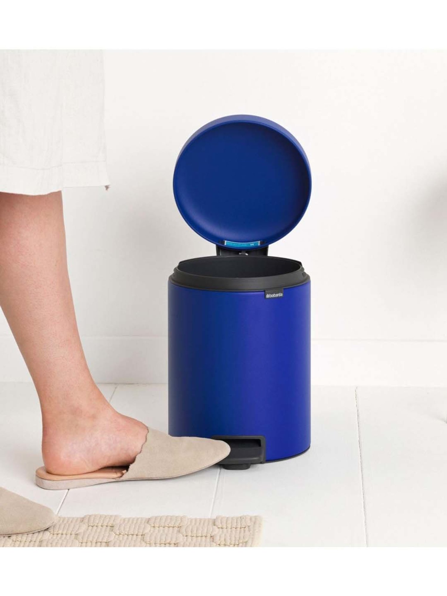 BRABANTIA NewIcon Blue Plastic Pedal Bin (5 L)