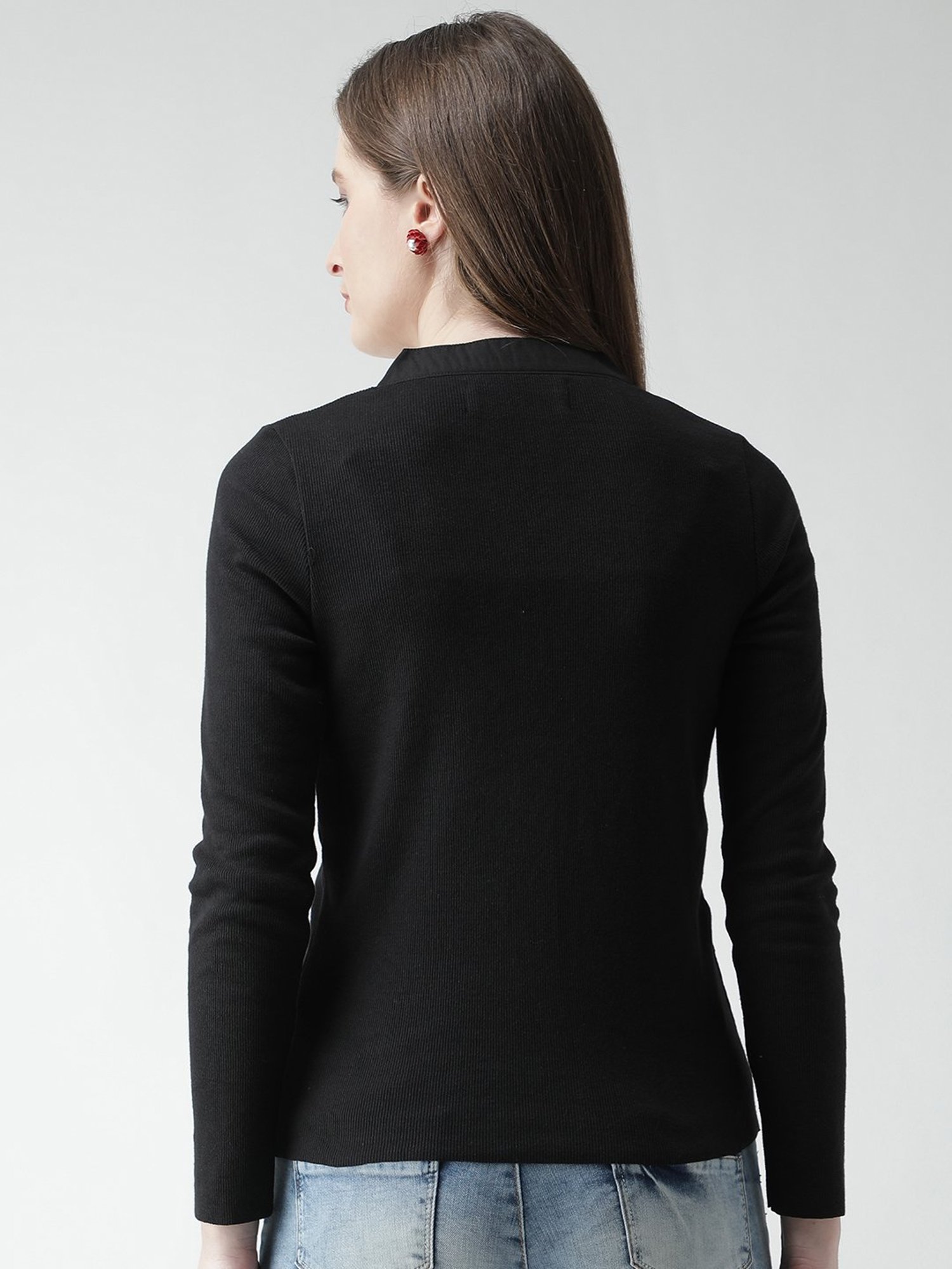 KASSUALLY Black Relaxed Fit Top