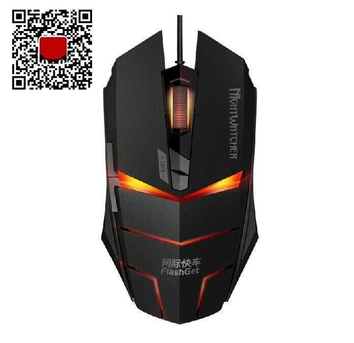 8D 2000DPI FLASHGET NightWatcher 7 Buttons Multimedia Optical Usb Gaming Mouse