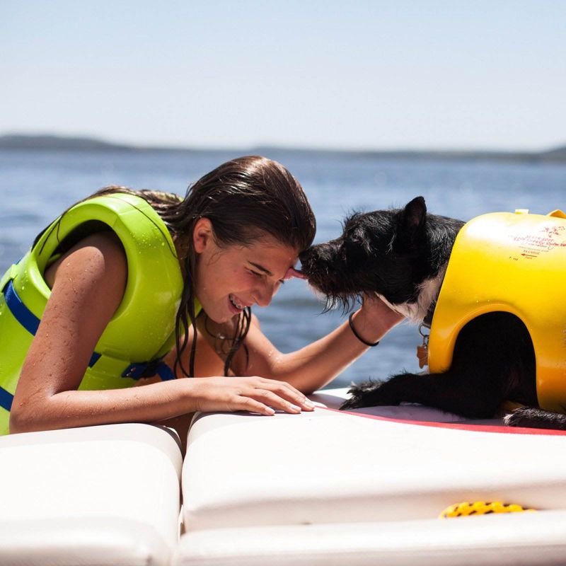 TRC Recreation Super Soft USCG Youth Medium Swim Vest, Kool Lime Green