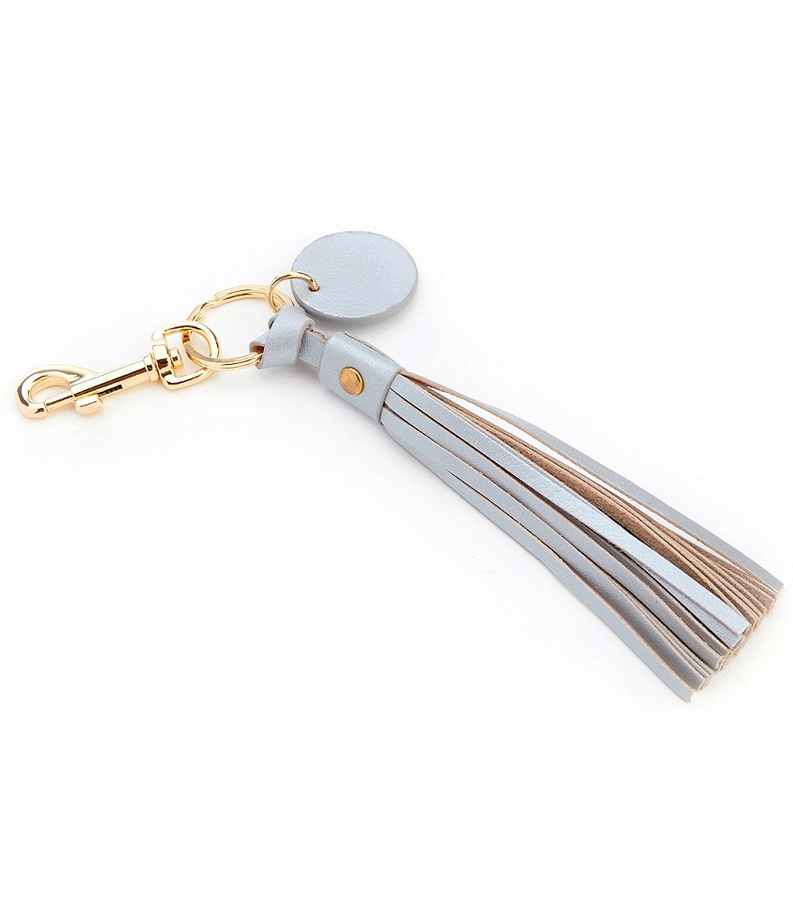 ROYCE New York Leather Tassel Key Fob