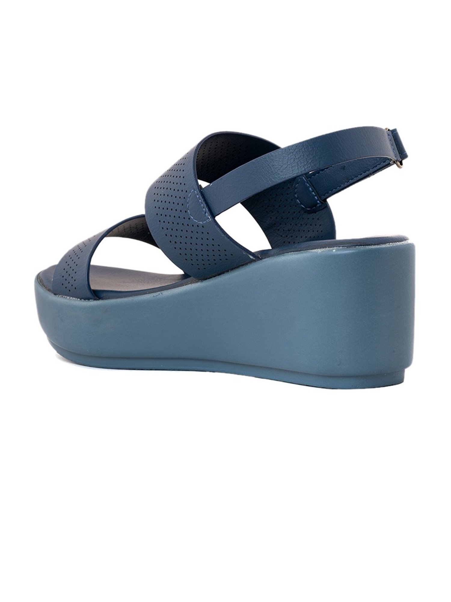 Khadim Women's Navy Back Strap Wedges