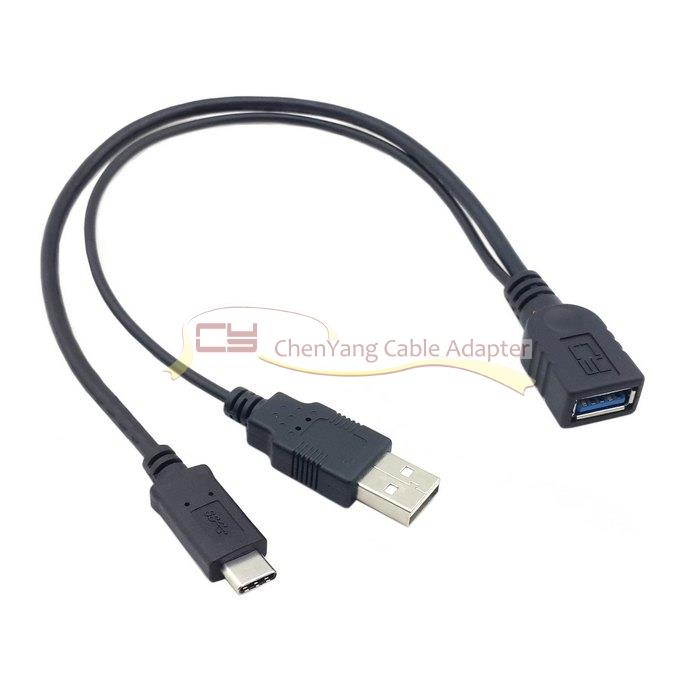 Micro Connectors 8-Inch USB 3.1 Type C to USB 3.0 Type A Female Adapter (E07-174-OTG)