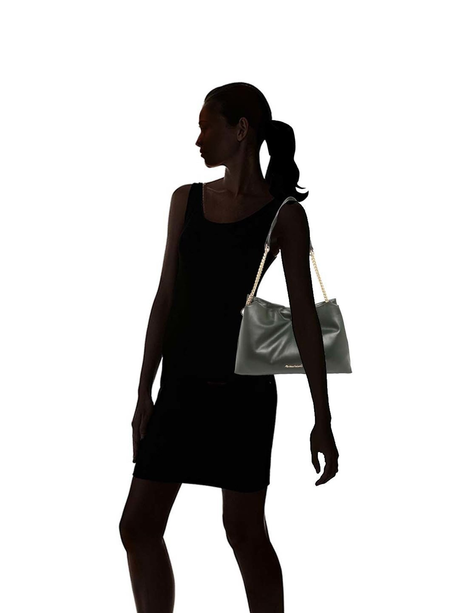 Marina Galanti Green Solid Medium Shoulder Bag