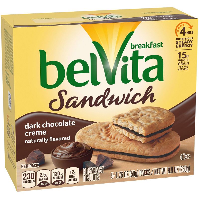 belVita Dark Chocolate Crème Breakfast Biscuits - 5 Packs