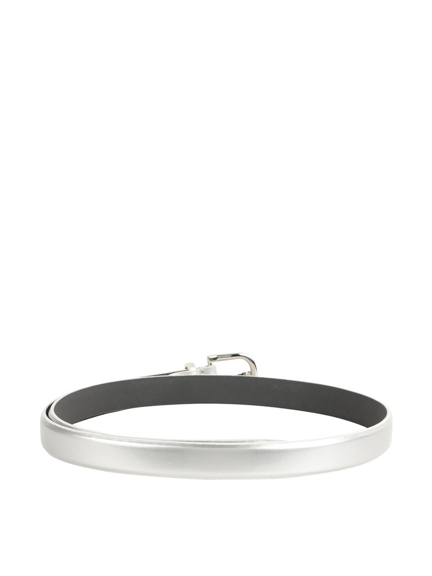 Alvaro Castagnino White Narrow Belt for Women