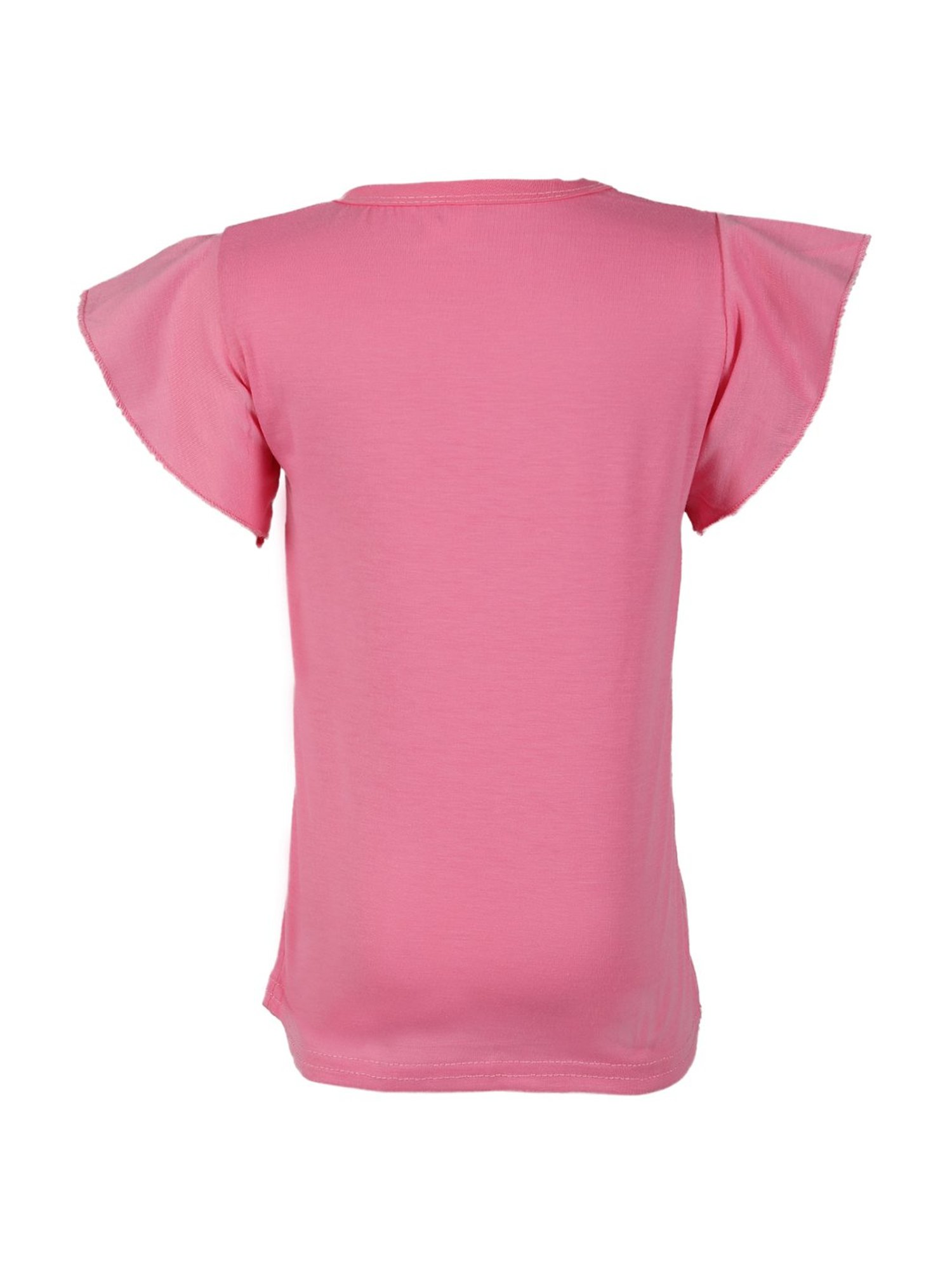 Passion Petals Kids Pink Cotton Printed Top