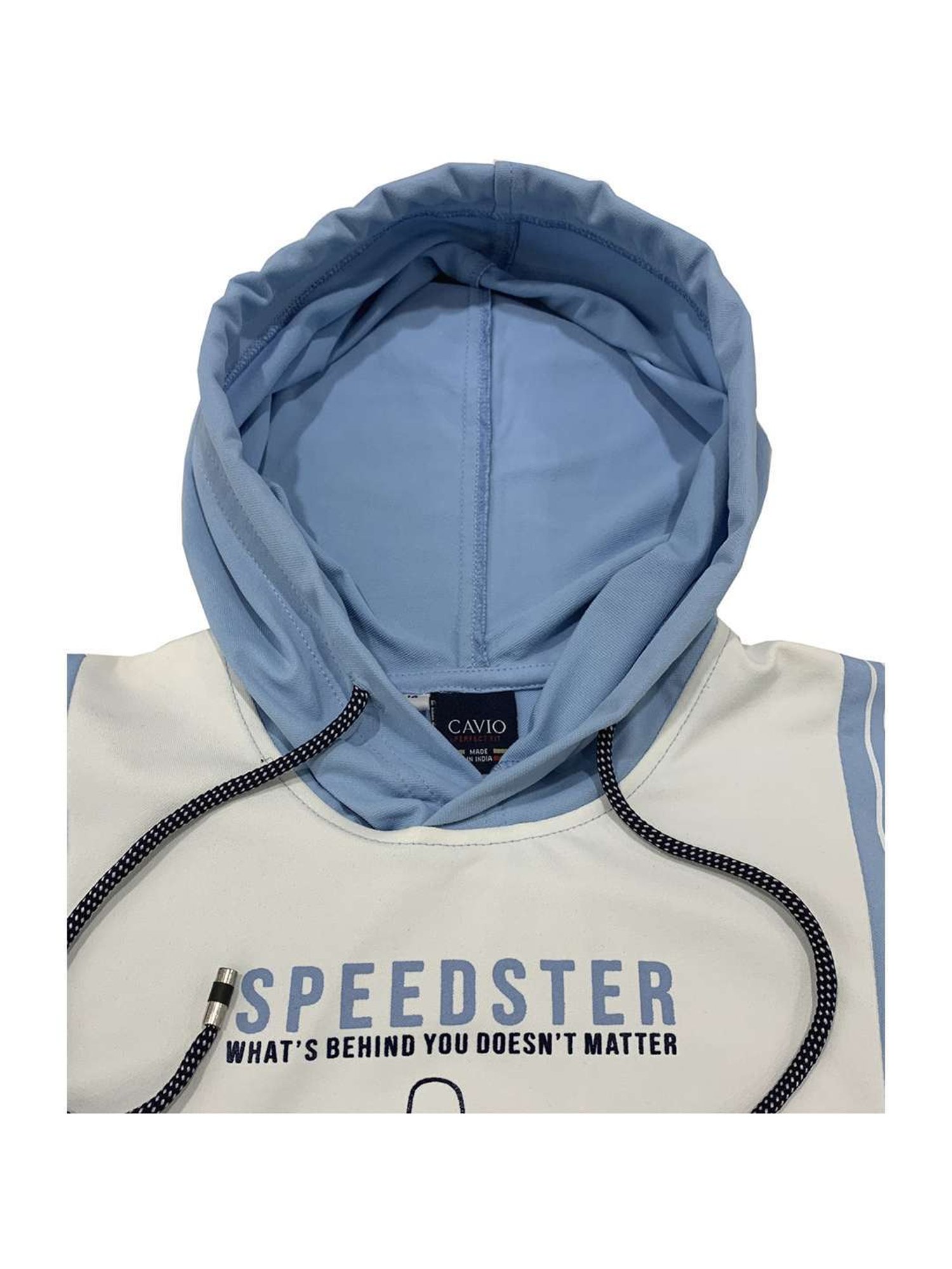 Cavio Kids Sky Blue Printed T-Shirt