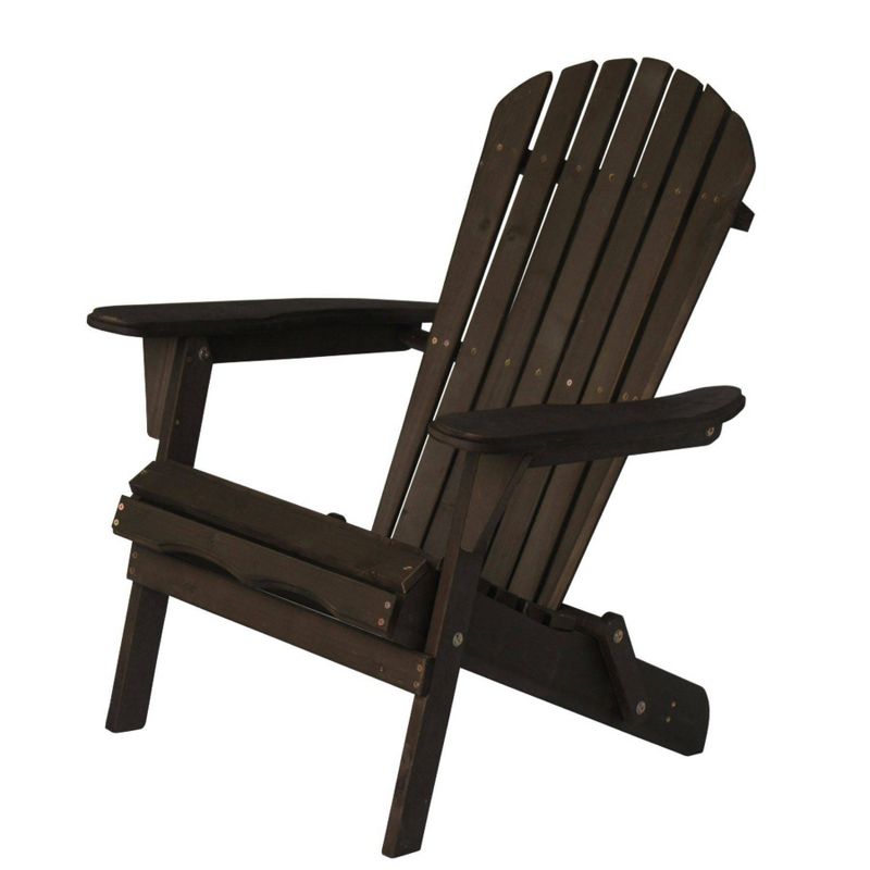 4pc Oceanic Adirondack Chairs - Dark Brown - W Unlimited