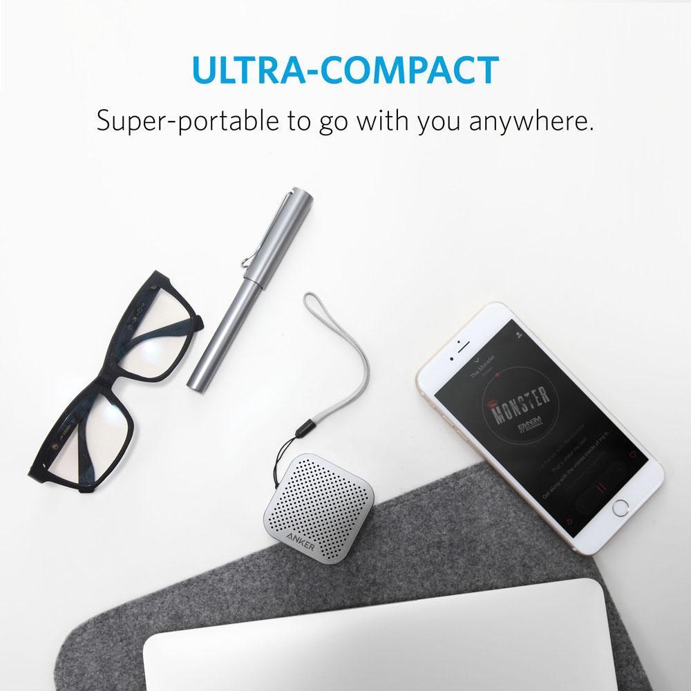 Anker Bluetooth Wireless Speaker with Big Sound and Hands-Free Calling - Gray