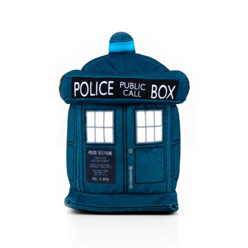 Seven20 Doctor Who 4.5-Inch Plush TARDIS and 13th Doctor Enamel Collector Pin