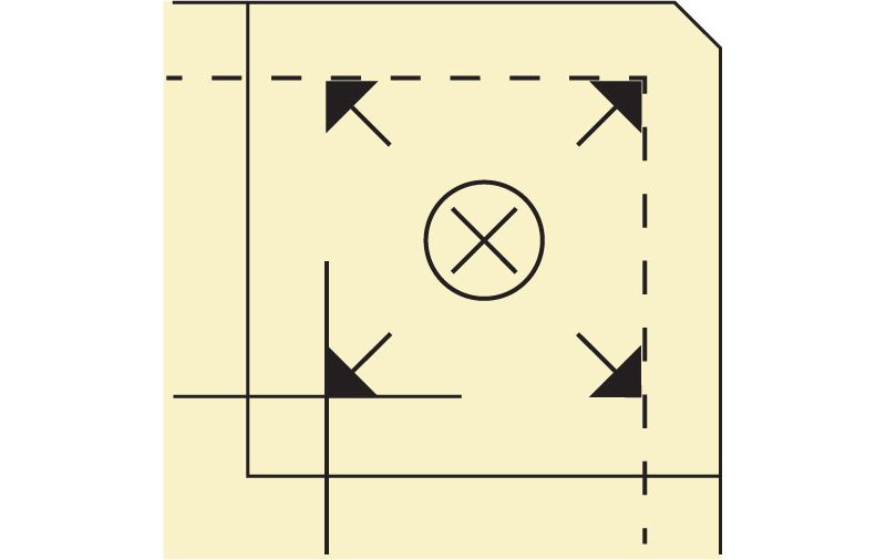Marti Michell Nine Patch Ruler 5"