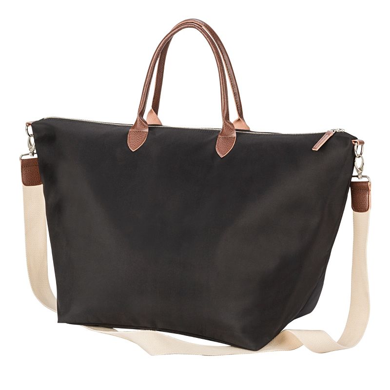 Cathy's Concepts Black Microfiber Weekender Tote