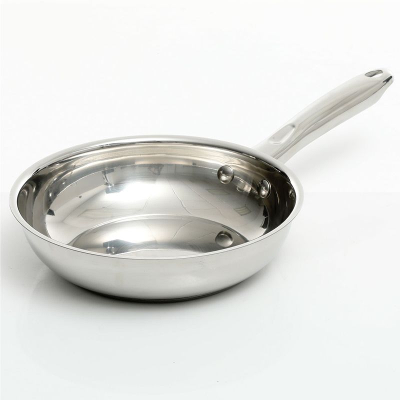 Oster Ridgewell 13 piece Stainless Steel  Belly Shape Cookware Set in Silver Mirror Polish with Hollow Handle