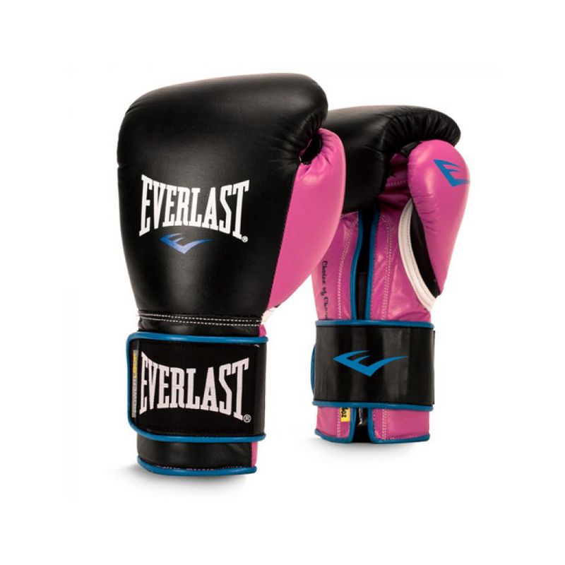 Everlast P00000745 Women's 12 Ounce Powerlock Hook and Loop Kickboxing Boxing Bag Training Gloves, Pink