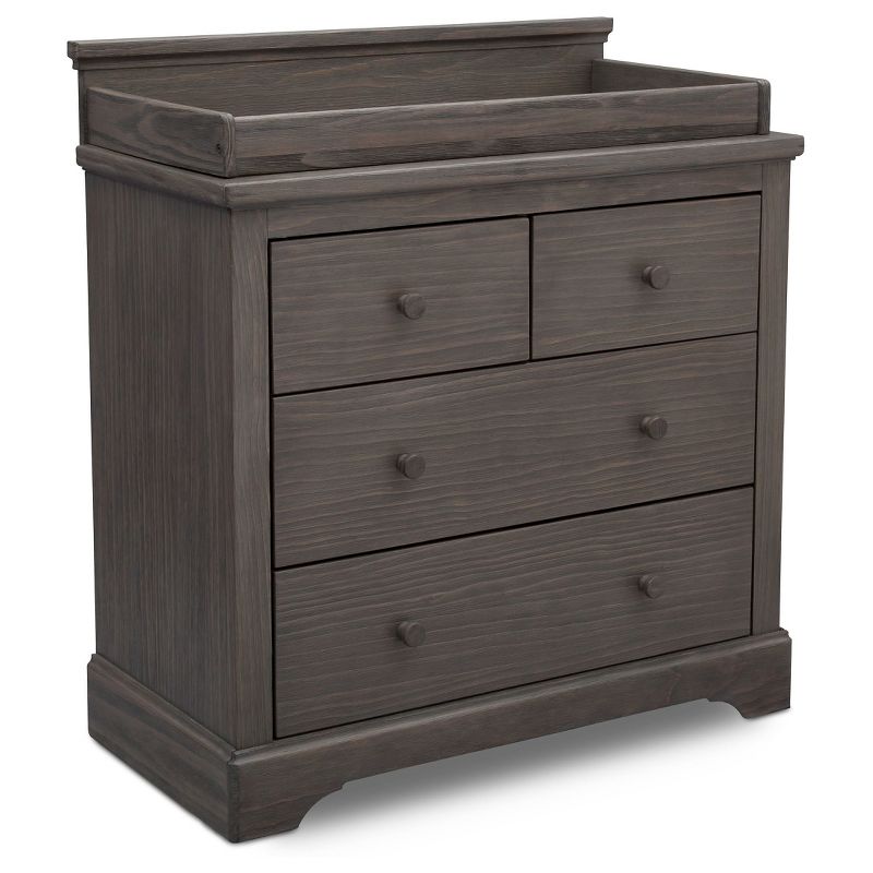 Simmons Kids' SlumberTime Paloma 4 Drawer Dresser with Changing Top - Rustic Gray