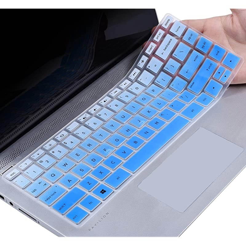 HP Pavilion x360 Keyboard Cover 14 inch Compatible 20202018 HP Pavilion 14 Laptop HP Pavilion x360 14MBA 14MCD 14MDH 14BA 14BF 14cm 14CF 14DF 14DK 14DS 14DQ Series Ombre Blue