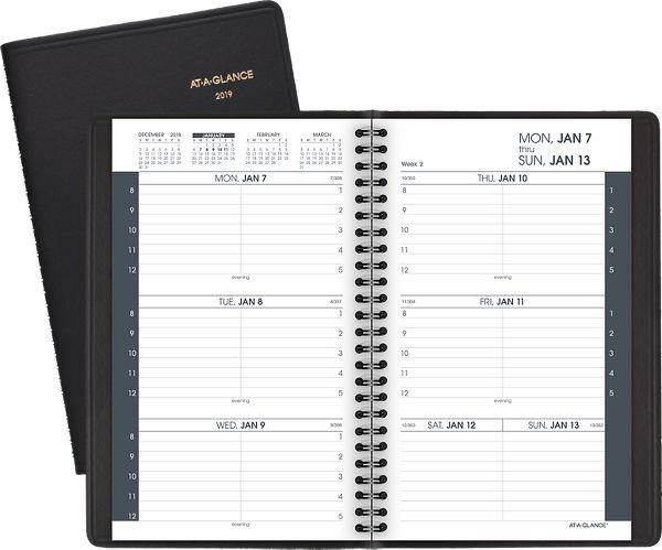 At-A-Glance Weekly Appointment Book with Tabbed Telephone-Address Section -