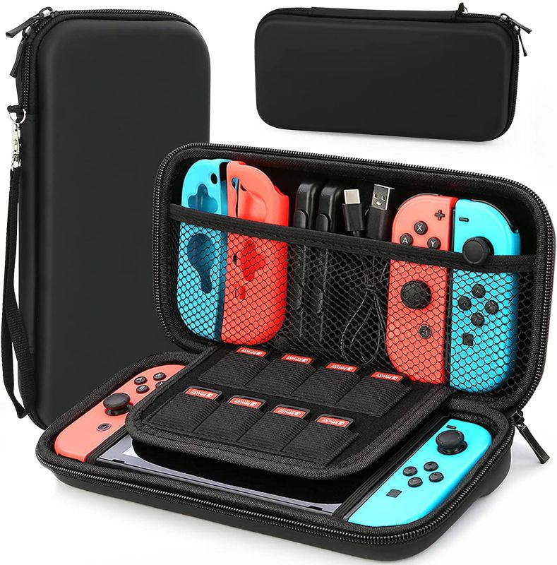 HEYSTOP Case for Nintendo Switch Protective Hard Portable Travel Carry Case Shell Pouch for Nintendo Switch Console and Accessories
