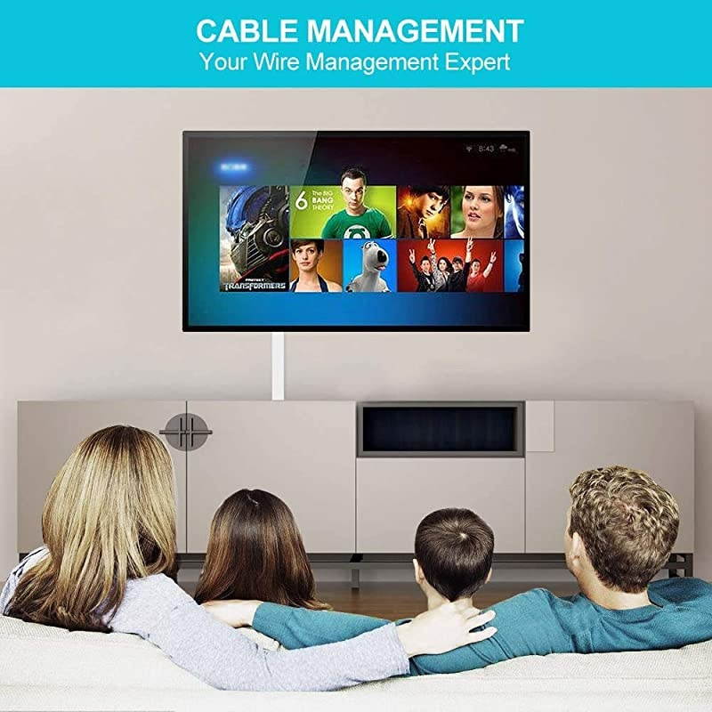 Management OnWall Cord Hider Cord Organizer Raceway Kit 150 inch Raceway Channels to Hide and Conceal s Cords and Wires for TV Desk Home 10X L15 W078 H039