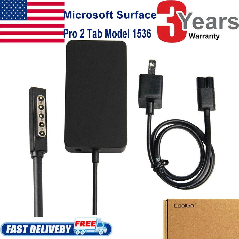 Surface Pro 2 Power Supply Adapter 48W Compatible Microsoft Surface Pro 1 RT RT2
