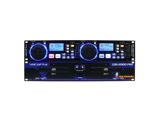 Vocopro CDG-8900 PRO Professional Dual Tray CD/CD+G Karaoke Player