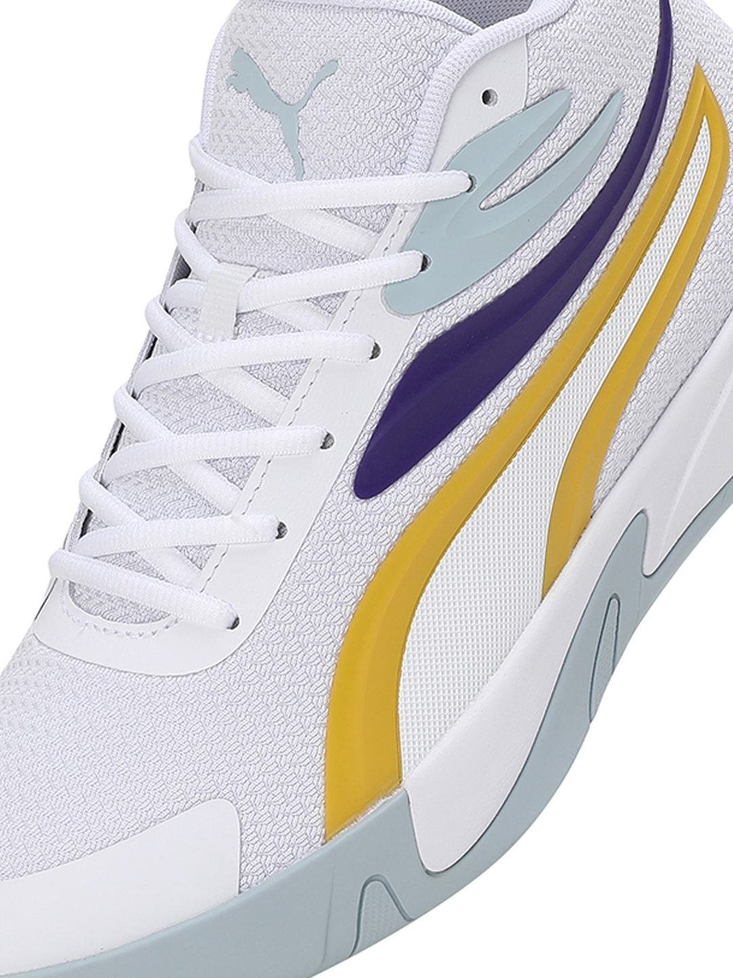 Puma Men's Genetics Speckle White Basketball Shoes