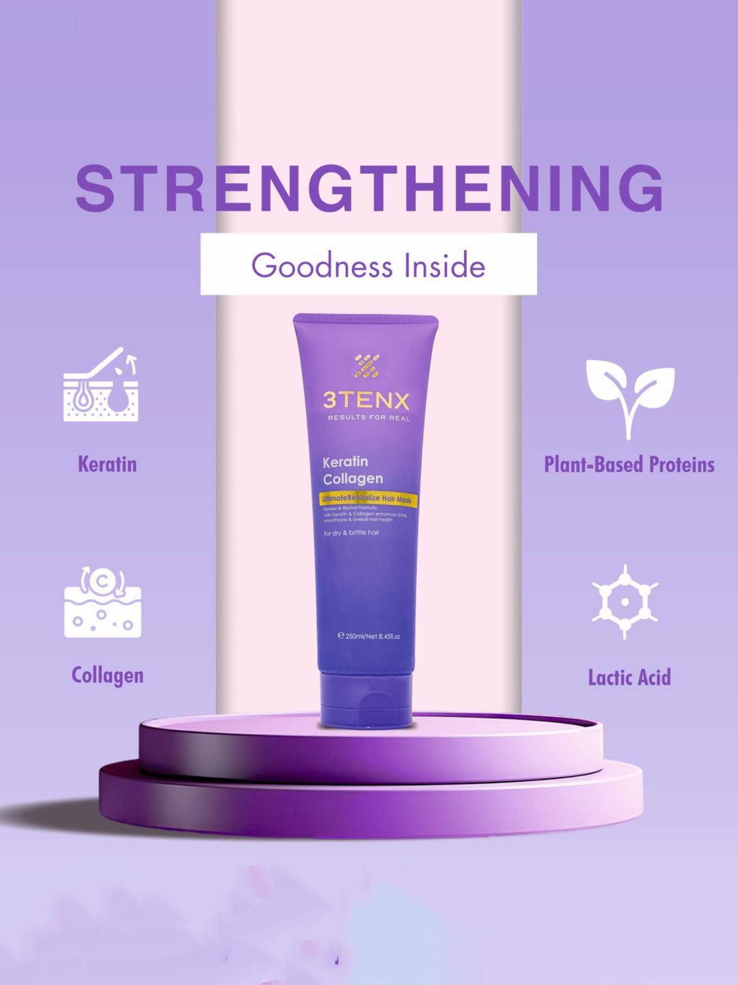 3TENX UltimateRevitalize Hair Mask - 250 ml