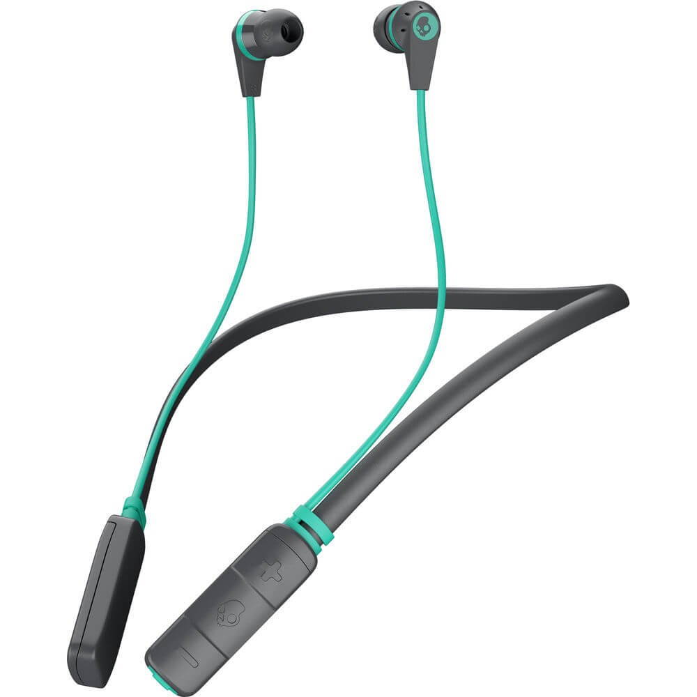 Skullcandy  S2IKW-L682  Ink'd Wireless Bluetooth In-Ear Headphones (Gray/Miami)