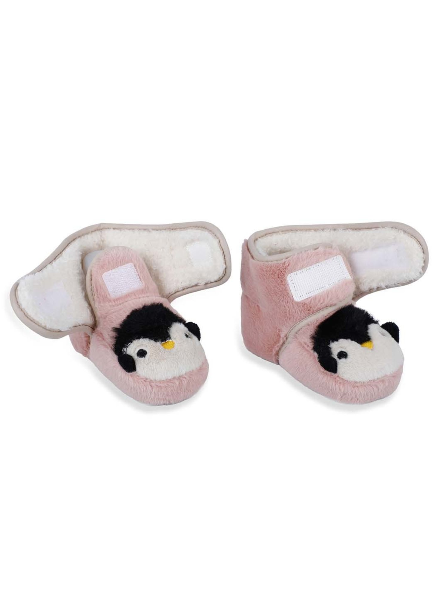 Baby Moo Kids Pink & Black Casual Booties