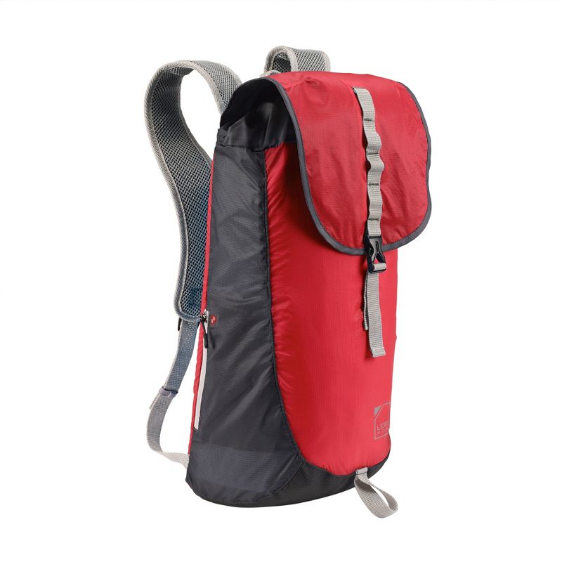 Lewis N. Clark RFID Protected 15" ElectroLight Day Backpack -  Red/Charcoal