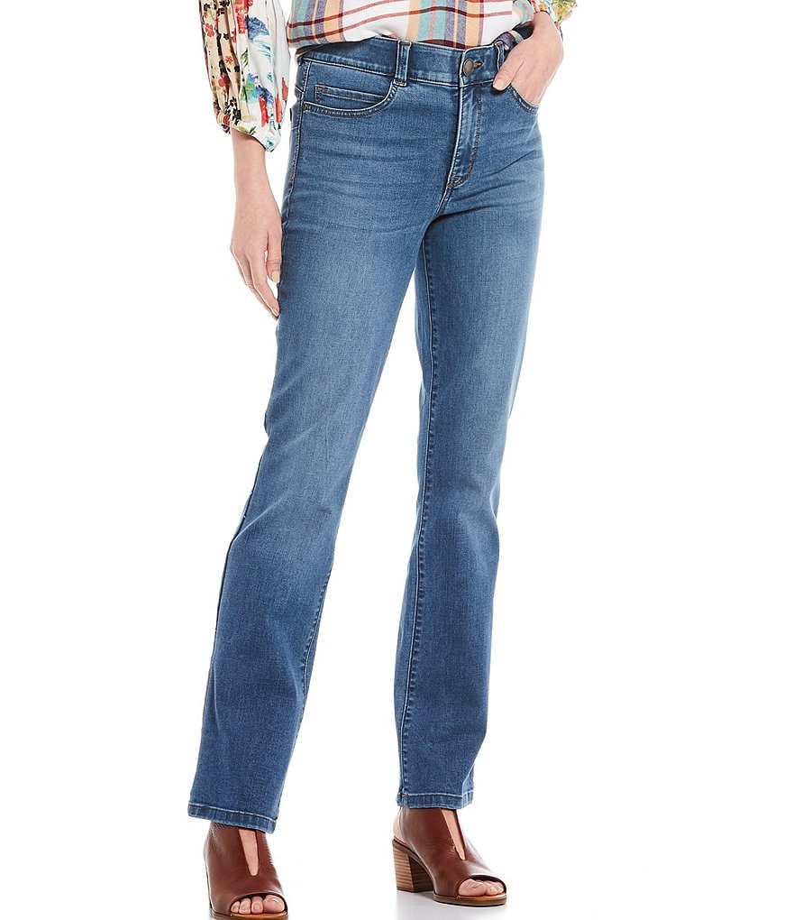 Code Bleu Petite Size F'AB Body Sculpt Straight Leg Jeans