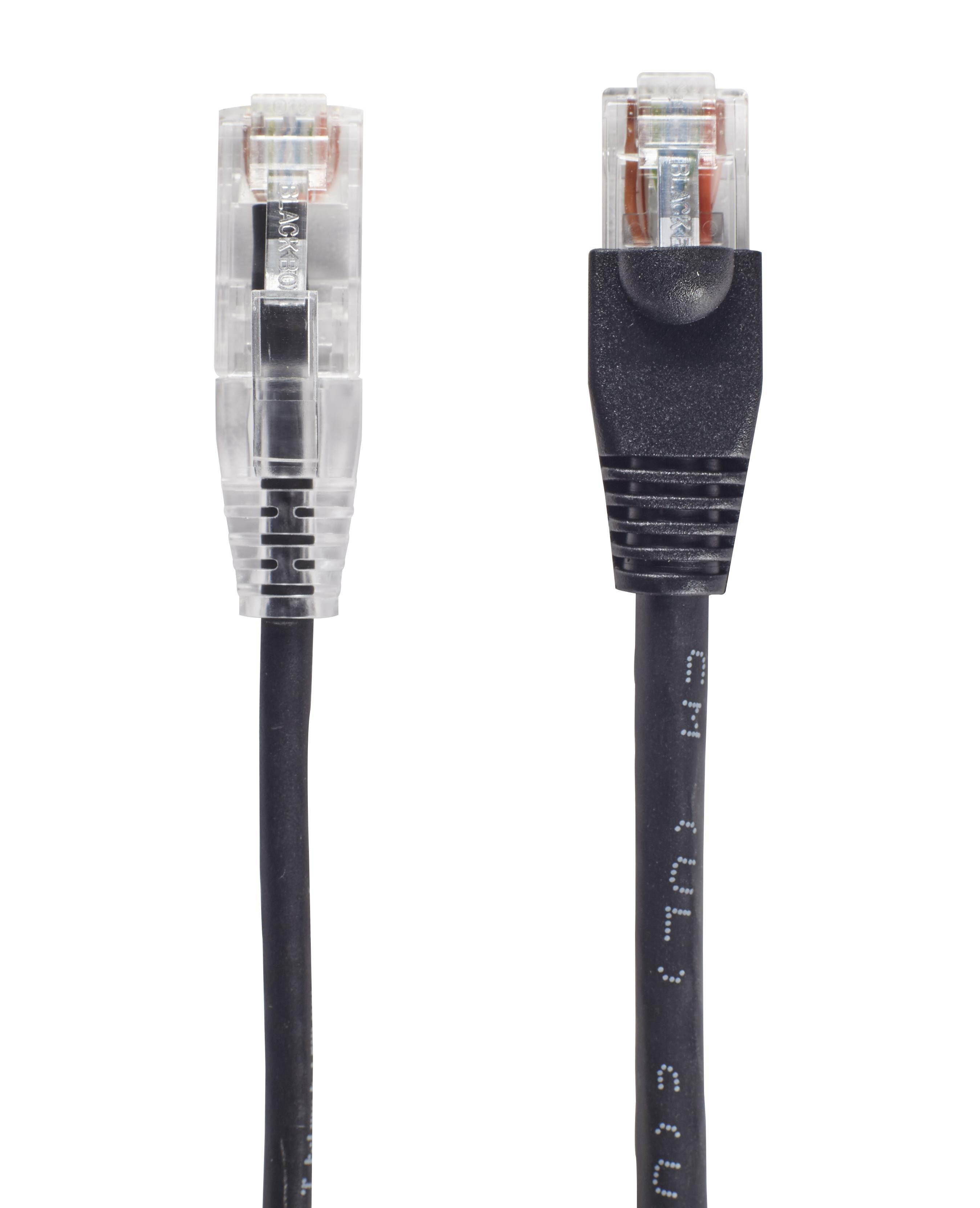 Black Box C6PC28-BK-05 Slim-Net Cat6 Patch Cable Black 5Ft