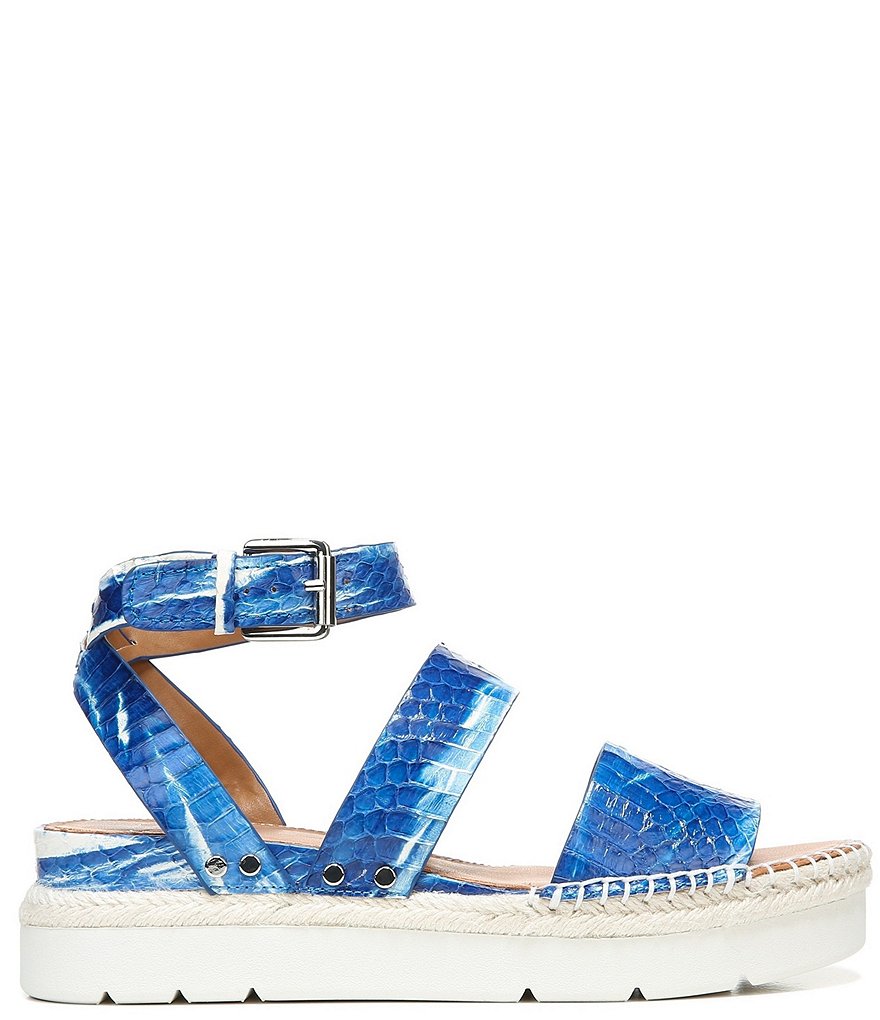 Sarto by Franco Sarto Calvin Snake Print Espadrille Platform Wedge Sandals