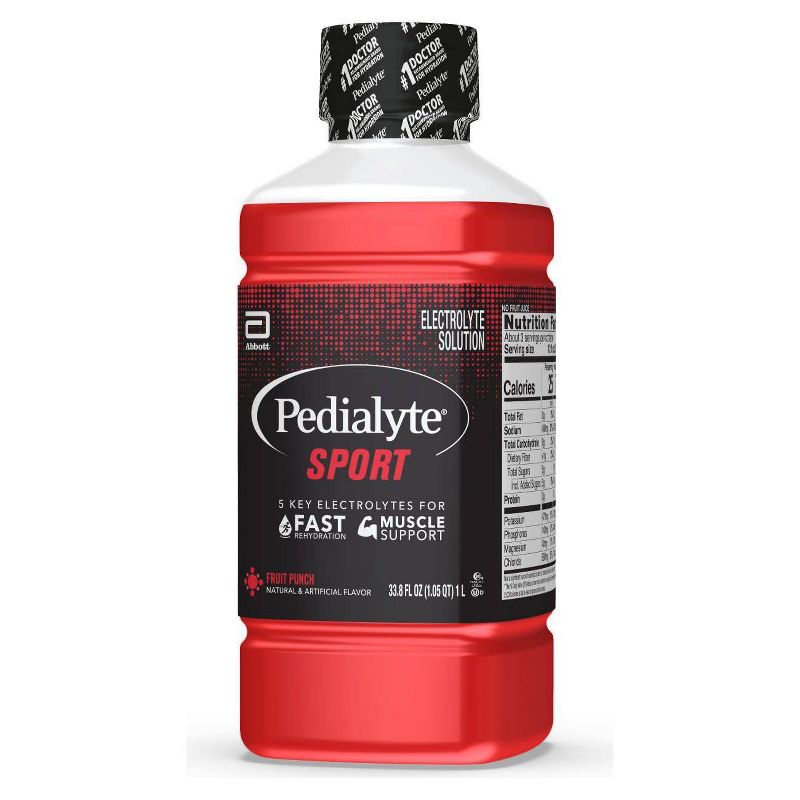 Pedialyte Sport Electrolyte Solution - Fruit Punch - 33.8 fl oz