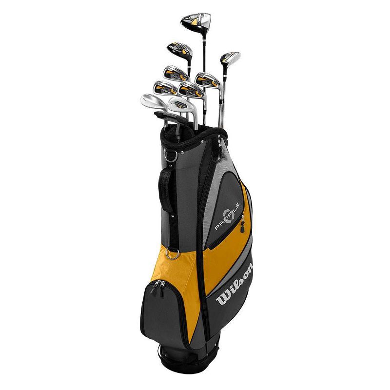 Wilson Profile XD Men's Graphite Golf Club Stand Bag Set & Wheeled Travel Case