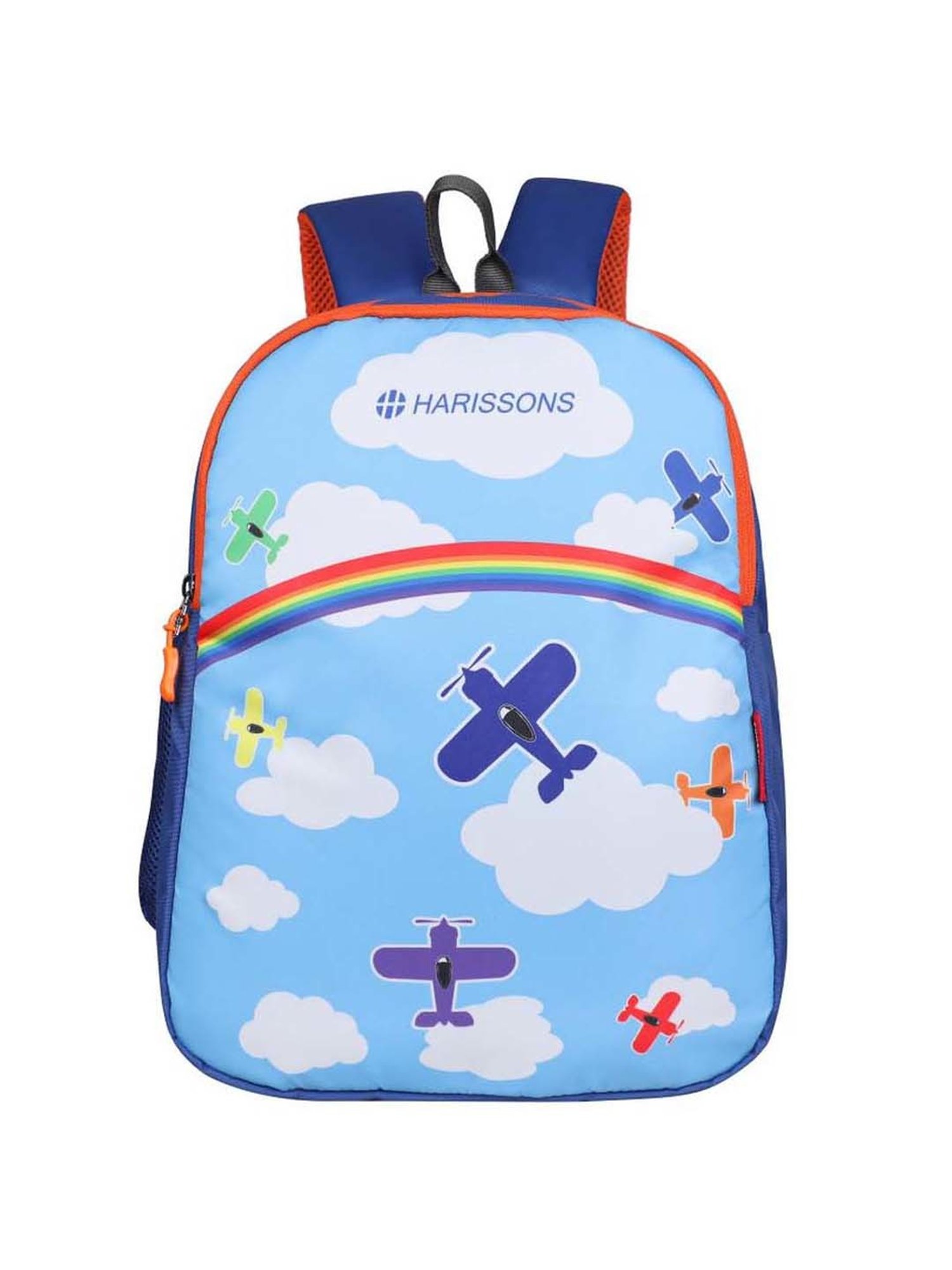 Harissons Air Kids Blue Polyester Printed Backpack - 14 Ltrs