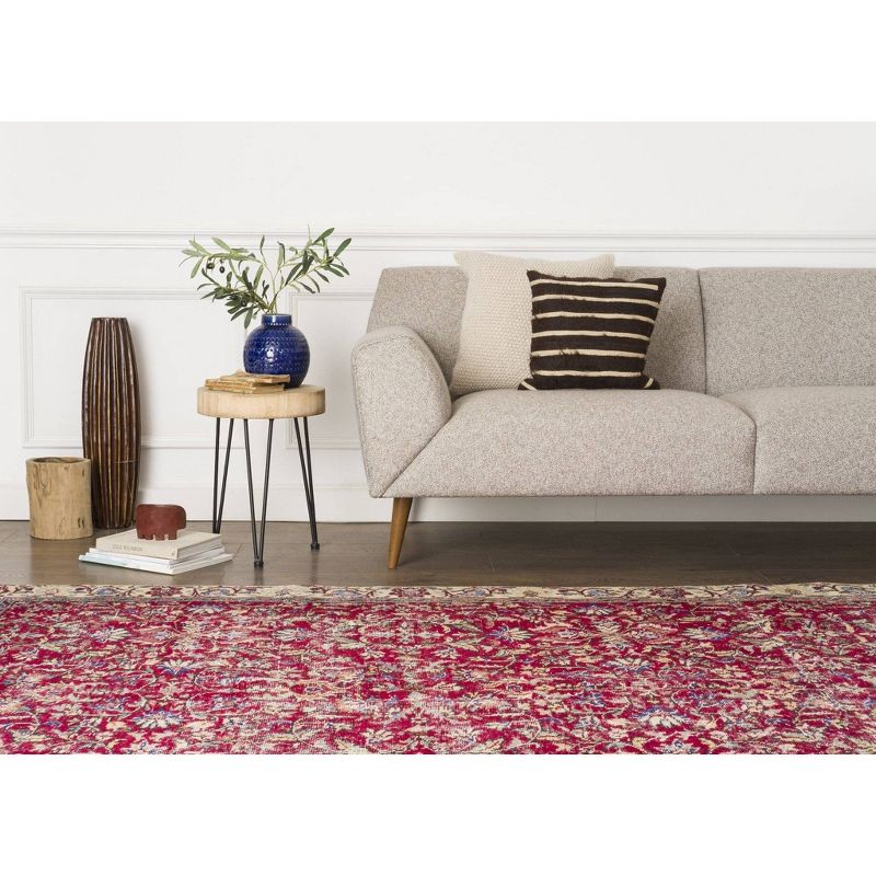 6'7"x9'10" Vintage One-of-a-Kind Sheilah Rug Purple - Revival Rugs