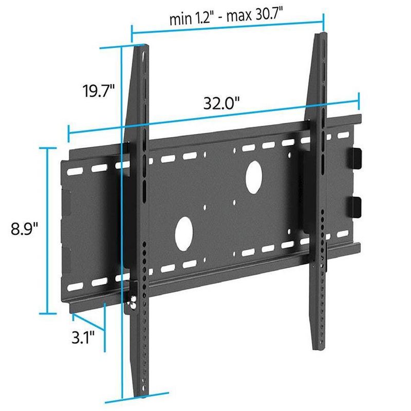 Black Adjustable Tilt/Tilting Wall Mount Bracket for Panasonic Viera TC-P50ST30/TCP50ST30 50" inch Plasma HDTV TV/Television